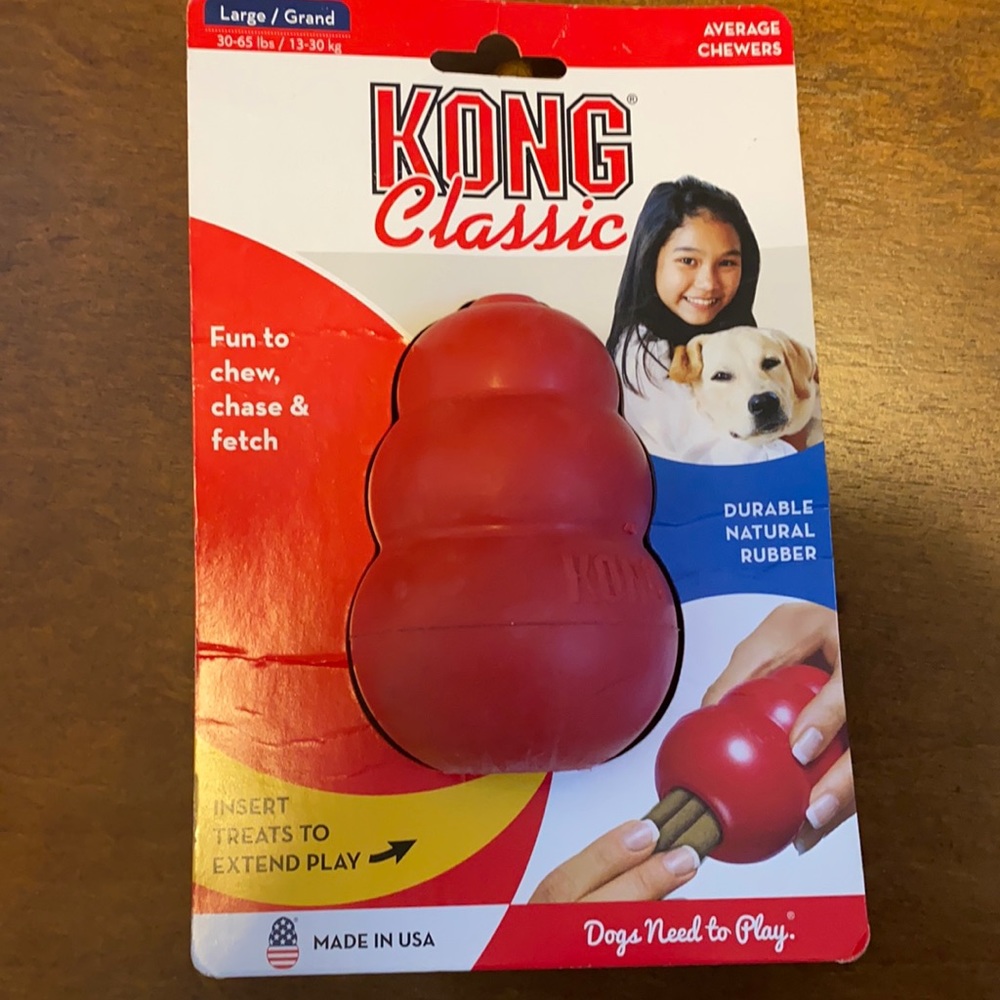 Large Kong Classic Dog Chew Toy
